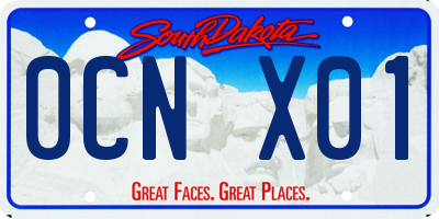 SD license plate 0CNX01