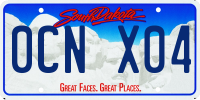 SD license plate 0CNX04