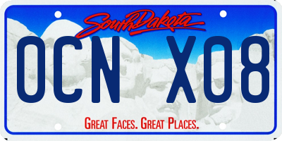 SD license plate 0CNX08