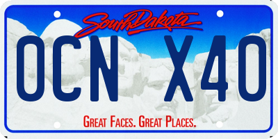 SD license plate 0CNX40