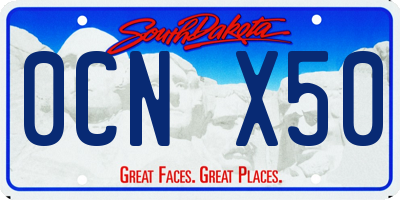 SD license plate 0CNX50