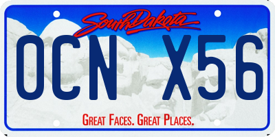 SD license plate 0CNX56