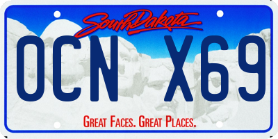 SD license plate 0CNX69