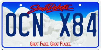 SD license plate 0CNX84