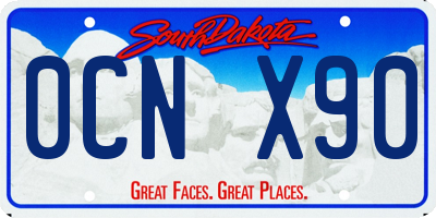 SD license plate 0CNX90