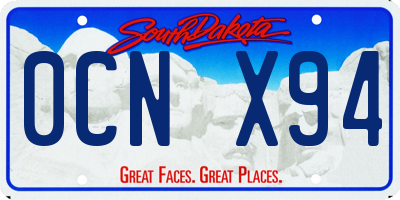 SD license plate 0CNX94