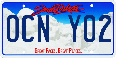 SD license plate 0CNY02