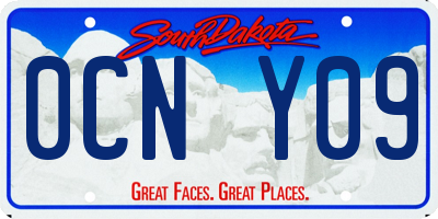 SD license plate 0CNY09