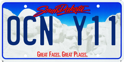 SD license plate 0CNY11
