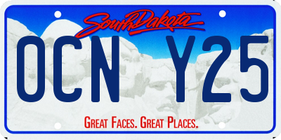 SD license plate 0CNY25