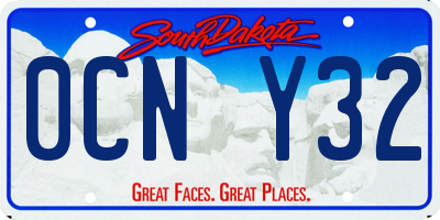SD license plate 0CNY32