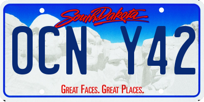 SD license plate 0CNY42