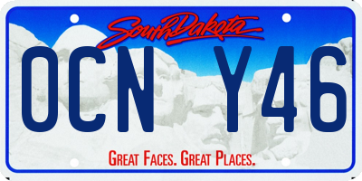 SD license plate 0CNY46