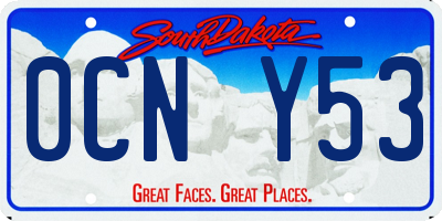 SD license plate 0CNY53