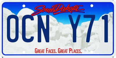 SD license plate 0CNY71