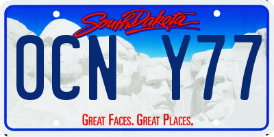 SD license plate 0CNY77