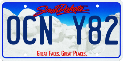 SD license plate 0CNY82