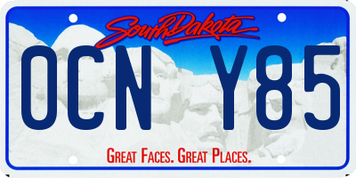 SD license plate 0CNY85