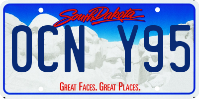 SD license plate 0CNY95