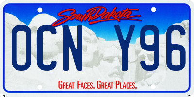 SD license plate 0CNY96