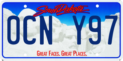 SD license plate 0CNY97