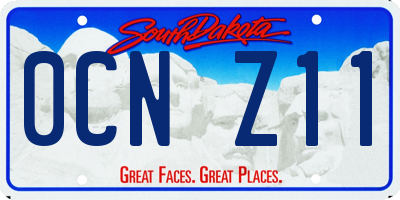 SD license plate 0CNZ11