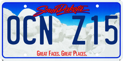 SD license plate 0CNZ15