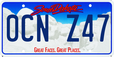 SD license plate 0CNZ47