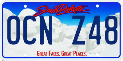 SD license plate 0CNZ48