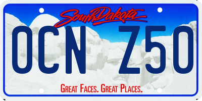 SD license plate 0CNZ50