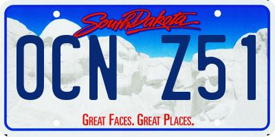 SD license plate 0CNZ51