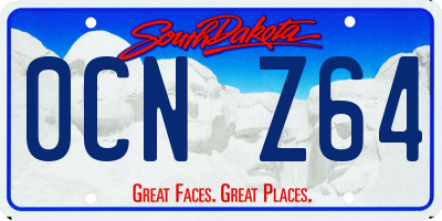 SD license plate 0CNZ64