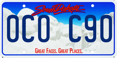 SD license plate 0COC90
