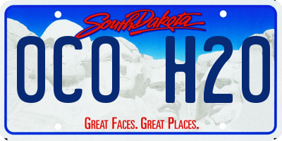 SD license plate 0COH20