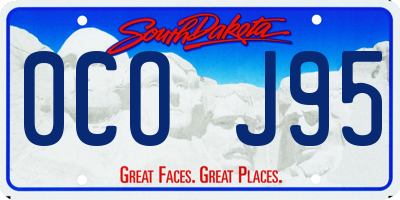 SD license plate 0COJ95