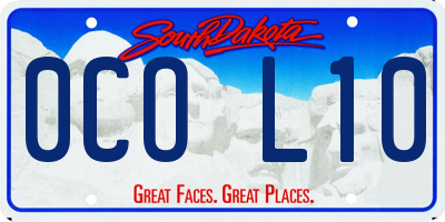 SD license plate 0COL10