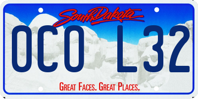 SD license plate 0COL32