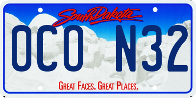 SD license plate 0CON32