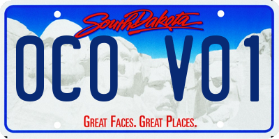 SD license plate 0COV01