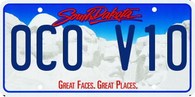 SD license plate 0COV10