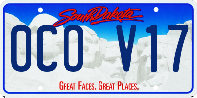 SD license plate 0COV17