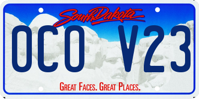 SD license plate 0COV23