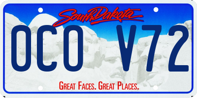 SD license plate 0COV72