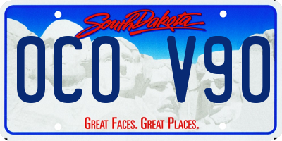 SD license plate 0COV90