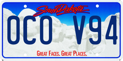 SD license plate 0COV94