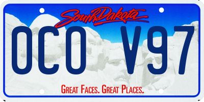SD license plate 0COV97