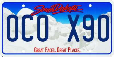 SD license plate 0COX90