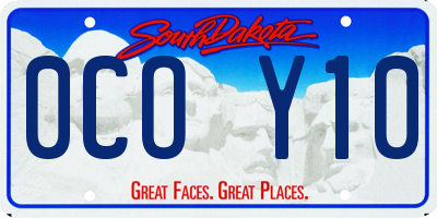 SD license plate 0COY10