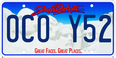 SD license plate 0COY52