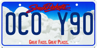 SD license plate 0COY90